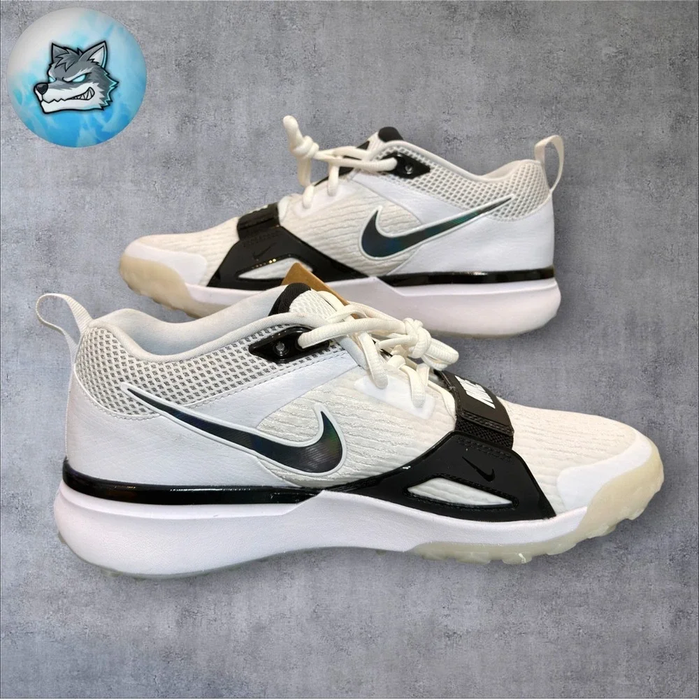 Nike Air Zoom Diamond Elite Turf Men's Size 9.5 White Baseball Shoes FN4250-100